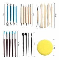 Kit Herramientas Ceramica Arcilla Artesano en estuche - Crear Artística