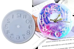 Molde Silicona Reloj Resina Artesanías Números Normales Arabigos