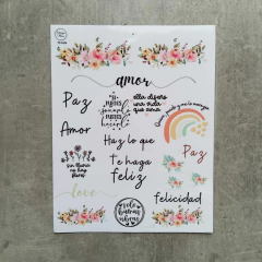 Pack Láminas UV DTF con diseños Mixtos STICKERS - tienda online