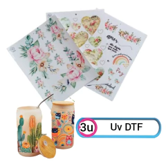 Pack Láminas UV DTF con diseños Mixtos STICKERS en internet