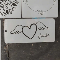 Imagen de Pack 10 Stencils Decorativos Relax Vida Mil Artes