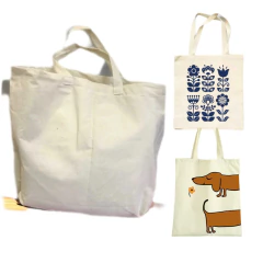 Pack x 5 Bolsa Tote Grande Lienzo Algodón Ideal Intervenir Emprender