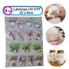 Láminas UV DTF Pack Multisuperficies faciles aplicar - Crear Artística