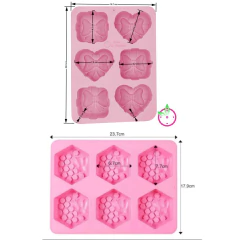 Moldes Silicona Pack Jabones aptos glicerina y aceites esenciales en internet