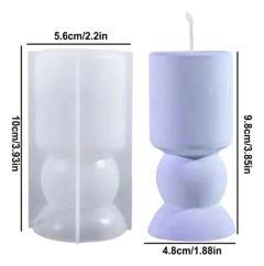 Molde Silicona Copa transparente artesanías velas resina jabón - comprar online