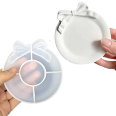 Molde Silicona Corona Platito Moño ideal navidad fiestas