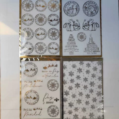 Deco Artesanías Navidad Fiesta Pack Foil Sellos Láminas Folex en internet