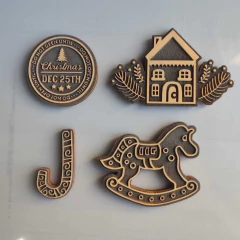 Deco Artesanías Navidad Fiesta Pack Foil Sellos Láminas Folex - Crear Artística