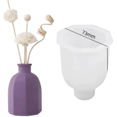 Molde Silicona Florero Facetado 7 caras ideal emprender en internet