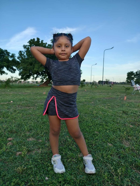 Croptop short pollera-Nena