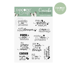 CARIMBOS DE SILICONE - MINI TÍTULOS - UMA NOVA PRIMAVERA - DECORE CRAFTS
