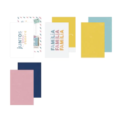 KIT CARTÕES 100 X 150 MM | 30 FOLHAS POR PACOTE | 180G. COLEÇÃO JUNTOS PARA SEMPRE - DECORE CRAFTS na internet