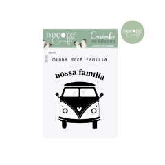 CARIMBOS DE SILICONE - KOMBI - 70 X 60MM - COLEÇÃO JUNTOS PARA SEMPRE - DECORE CRAFTS