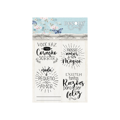 CARIMBOS DE SILICONE 90X110MM - LETTERING - DOCE MARIA - DECORE CRAFTS