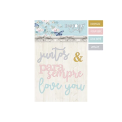 APLIQUE ACRÍLICO DOCE MARIA - JUNTOS PARA SEMPRE - DECORE CRAFTS