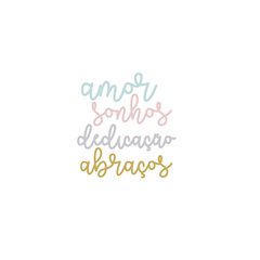 APLIQUE ACRÍLICO DOCE MARIA - AMOR E SONHOS - DECORE CRAFTS - comprar online