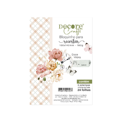 BLOQUINHO PARA RECORTAR DOCE VITÓRIA - 100X140MM - DECORE CRAFTS