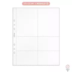 Plásticos para Álbum 17 x 21cm - Modelo 6 | JuJu Scrapbook