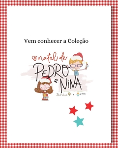 Kit com 06 papéis da Coleção O Natal de Pedro e Nina - Fabi Paliares
