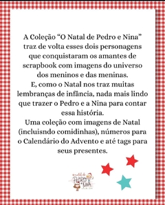 Kit com 06 papéis da Coleção O Natal de Pedro e Nina - Fabi Paliares - comprar online