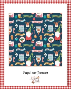 Kit com 06 papéis da Coleção O Natal de Pedro e Nina - Fabi Paliares - loja online