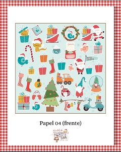 Kit com 06 papéis da Coleção O Natal de Pedro e Nina - Fabi Paliares na internet