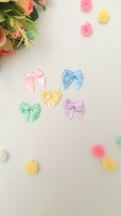 Mini laçinhos de cetim nas cores candy colors - comprar online