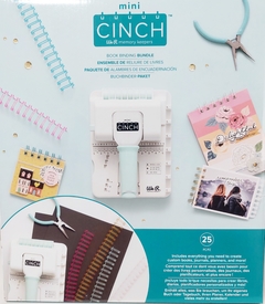 Encadernadora Mini Cinch Bundle - Furo Quadrado - incluso Mini cinch, wires, cutters e bookboard - WeR Memory Keepers