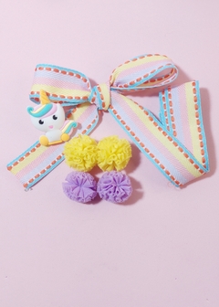 kit fitas Fofura prespontada com pompons e aplique - Doce Papel Scrapbook
