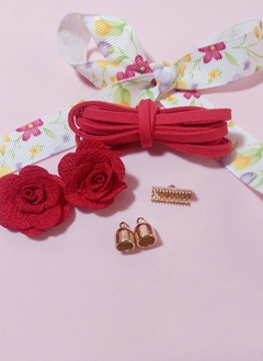 Kit Fitas | Floral Vermelho - comprar online