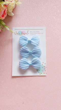 Laços linha tipo crochê em cores variadas - Doce Papel Scrapbook