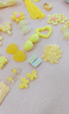 Caixinhas de Fofuras Amarelo Sol - Doce Papel Scrapbook