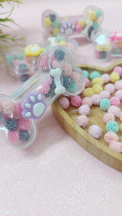 Mini Pompom de tule de 1.0cm nas cores candy na internet