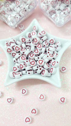 Chaveiro com entremeio de Coração - com furo passante - comprar online