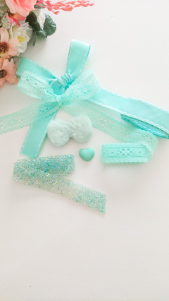 Kit Fitas Strass Verde