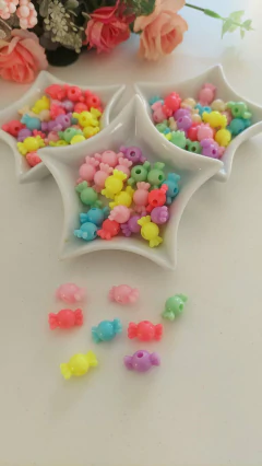 Miçanga - Entremeio Balinha com furo passante colorida - comprar online