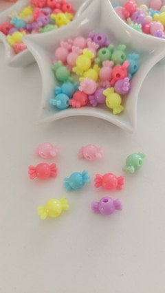 Miçanga - Entremeio Balinha com furo passante colorida na internet