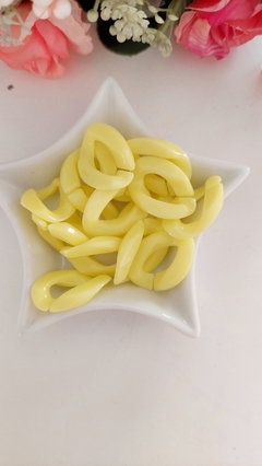 Elo oval torcido (correntinha) - cores variadas - 24x17mm - comprar online