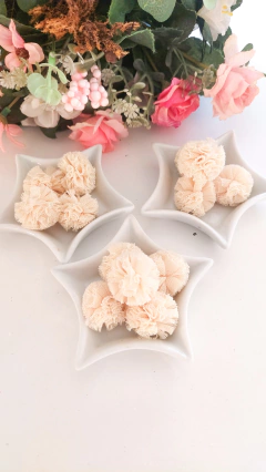 Pompom de Tule - 25mm cores variadas - Doce Papel Scrapbook
