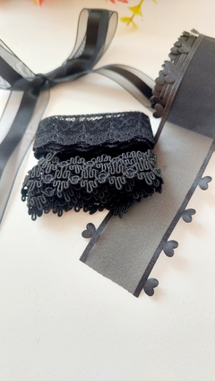 Kit fitas Coração preto