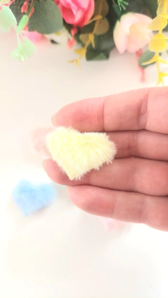 Mini Corações de Pelúcia 30mm - Candy Colors - comprar online