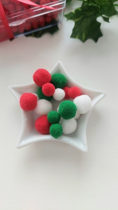 Pompons fofos Natalinos