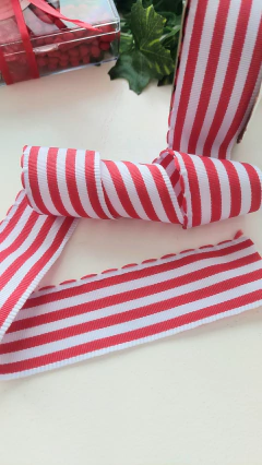 Fita Natalina Listradinha 38mm na internet