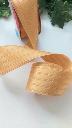 Fitas Natalinas Vermelho e Dourado de 38mm na internet