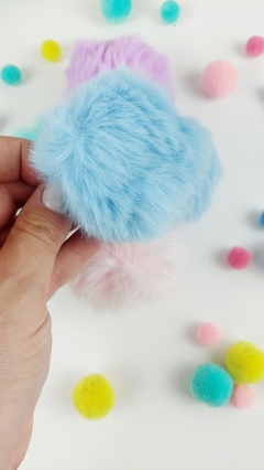 Imagem do Pompom Pelúcia 8cm cores variadas