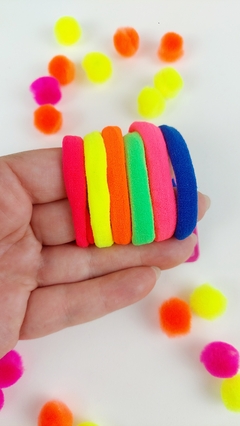 Elástico para Cabelo tipo meia com 6 unid - Xuxinha - Neon - comprar online