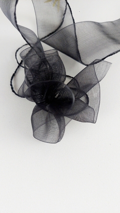 Fita Flor de Voil 30mm - Doce Papel Scrapbook