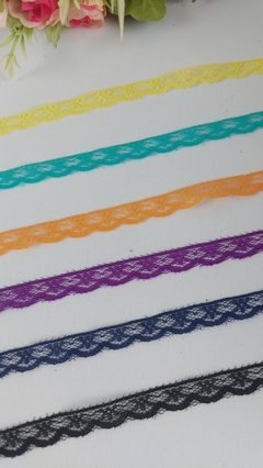 Renda de Nylon número 02 10mm RI - varias cores - tons fortes na internet