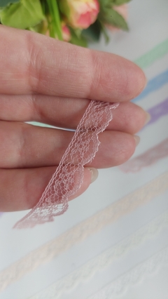 Renda de Nylon número 02 - 10mm RI - várias cores - tons claros