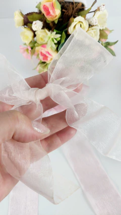 Fita Organza Merita em Tons de Rosa - 38mm na internet